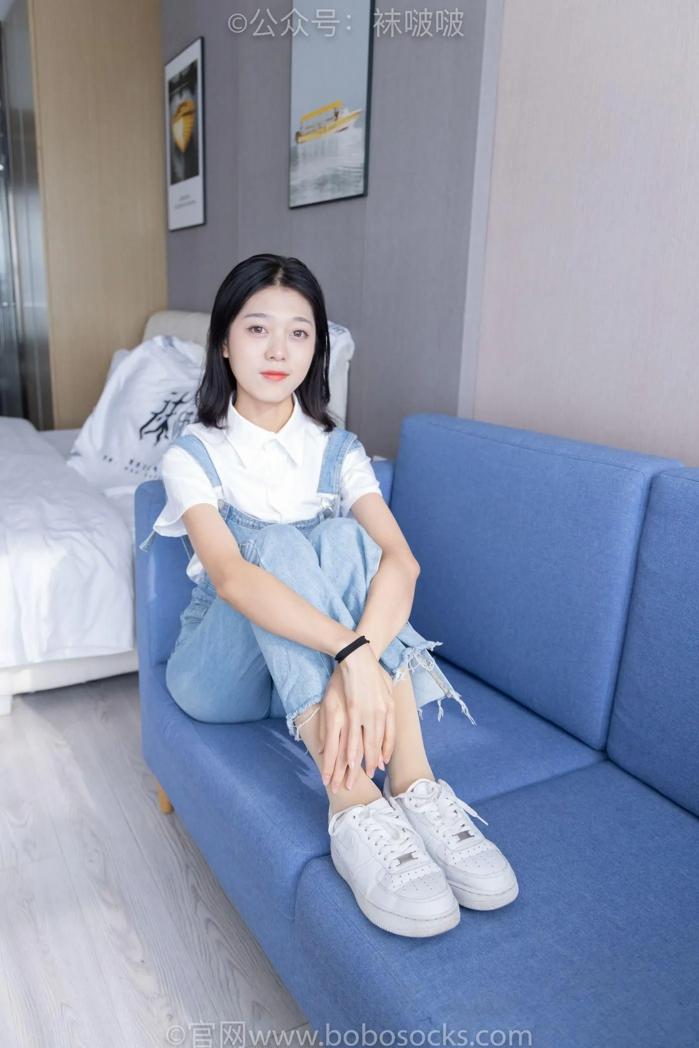 [BoBoSocks袜啵啵]NO.034 瑶瑶-空军一号板鞋、特旧厚肉丝 [131P]插图1